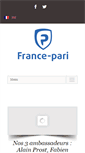 Mobile Screenshot of france-pari.org