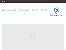 Tablet Screenshot of france-pari.org